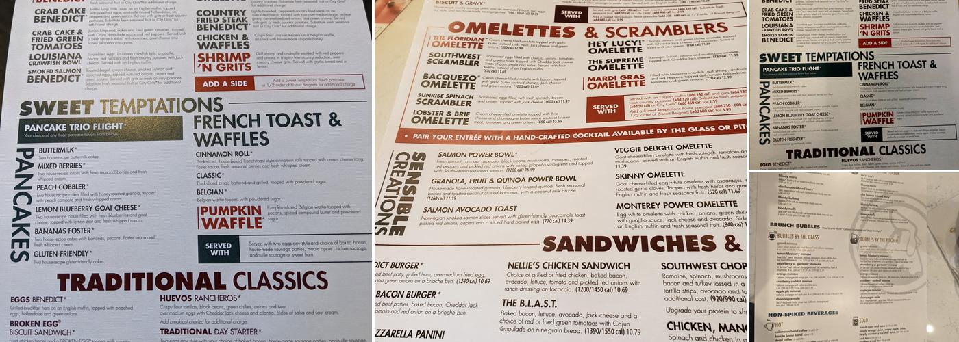 Another Broken Egg Cafe Menu