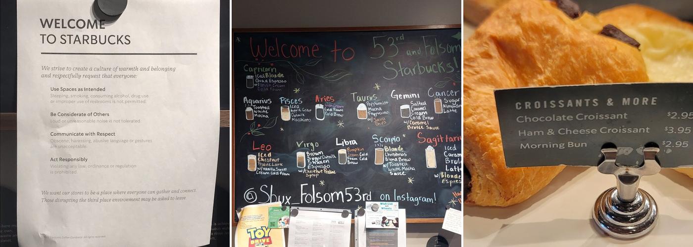 Starbucks Menu