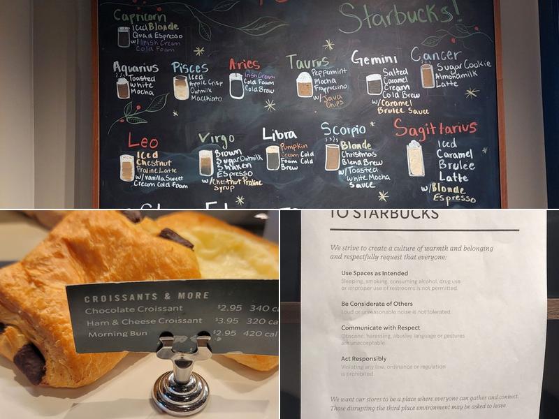 Starbucks Menu