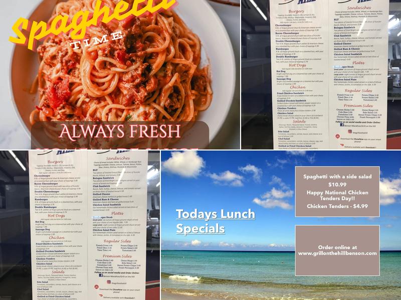 Grill On The Hill Menu