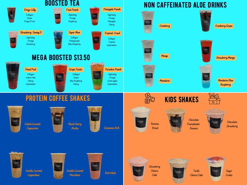 Goals Nutrition Menu