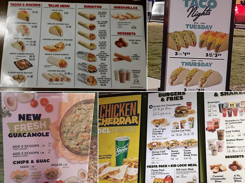 Del Taco Menu