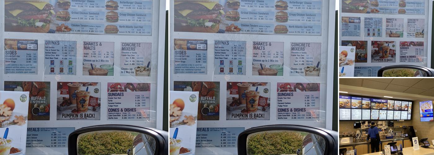 Culver’s Menu