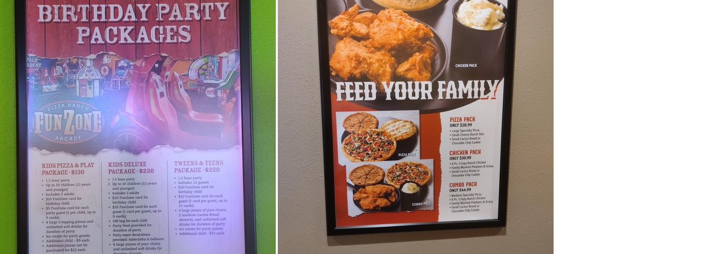 Pizza Ranch Menu