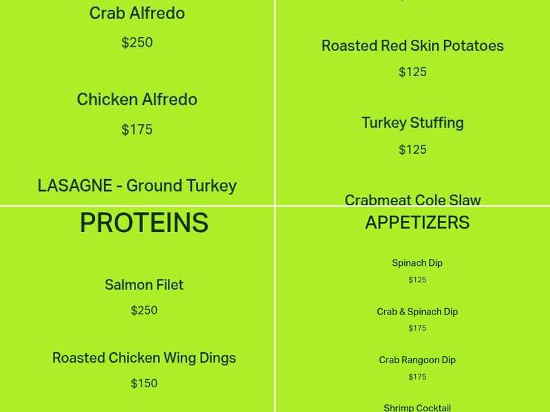 Tier 7 Eatery - Glen Allen Menu