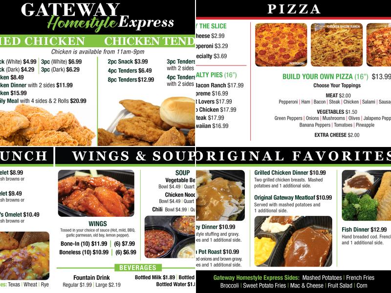 Papi's Pizza Menu
