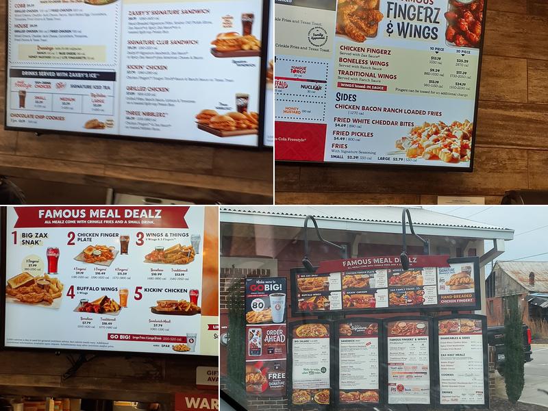 Zaxby's Menu
