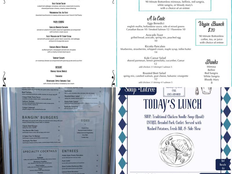 Kaskade Menu