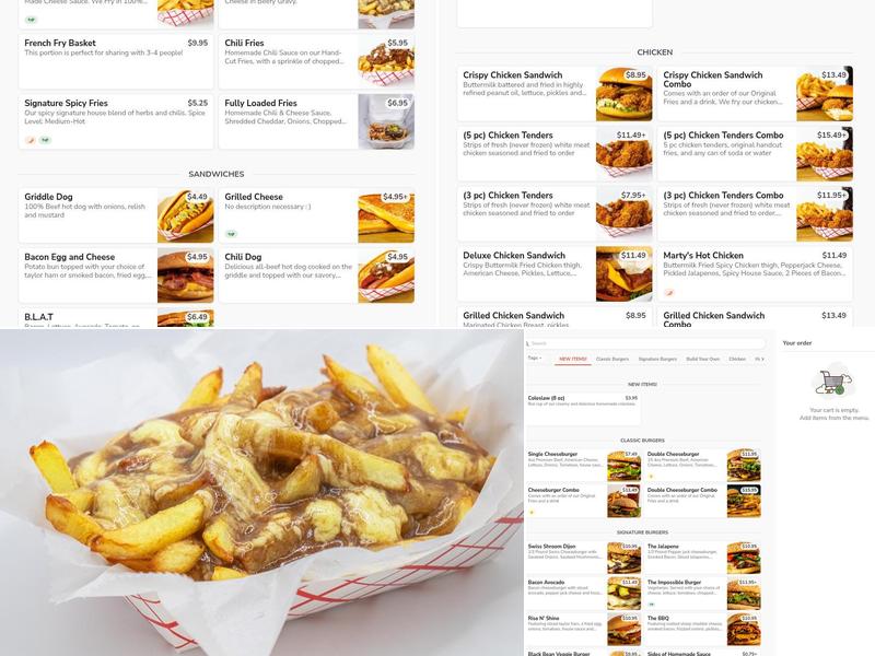 Marty's Menu