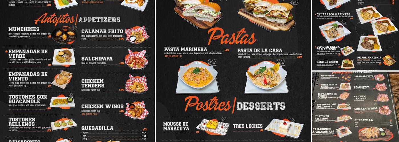 La Gran Amazonia Menu