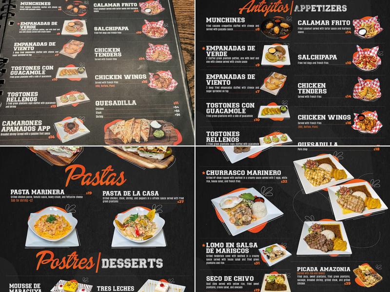 La Gran Amazonia Menu