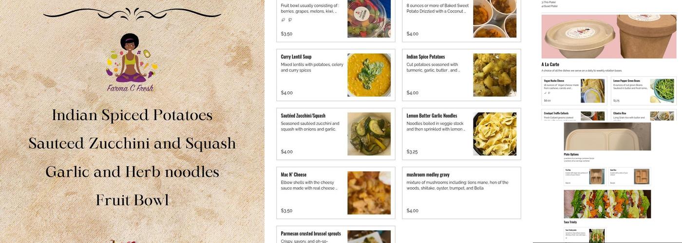 Farma C. Fresh Kitchen Menu