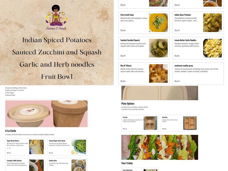Farma C. Fresh Kitchen Menu