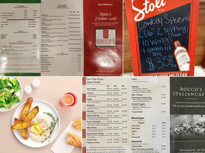 Rocco’s Italian Café Menu