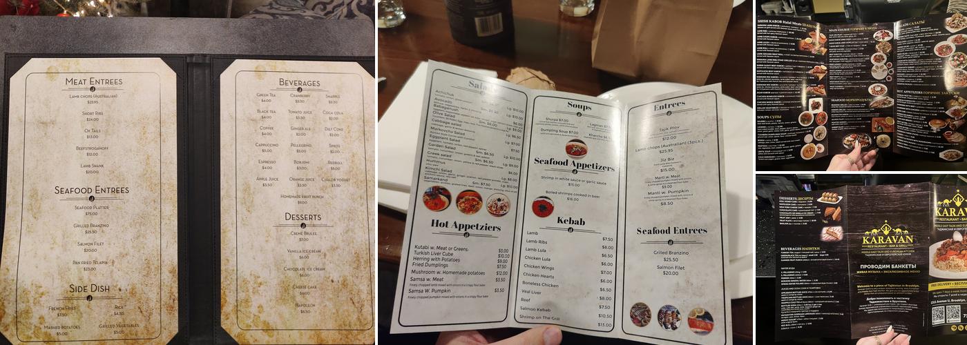 Karavan Kebab LLC Menu