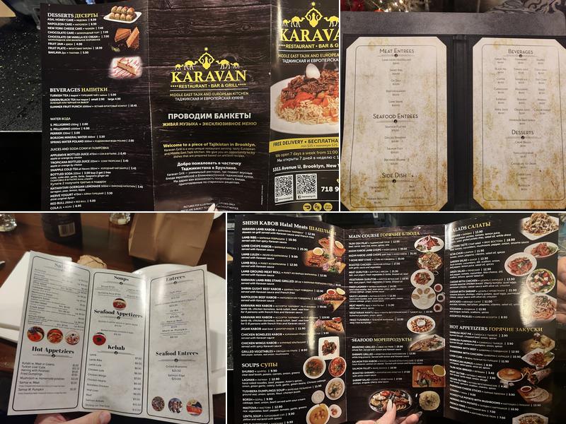 Karavan Kebab LLC Menu
