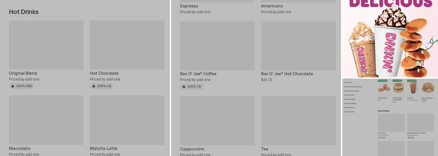 Dunkin' Menu