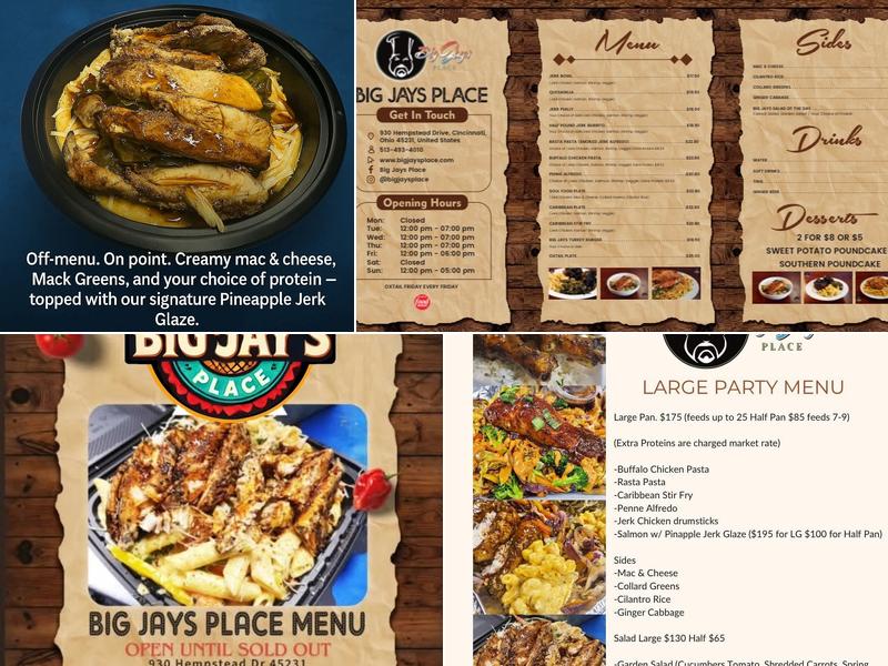 Big Jays Place Menu