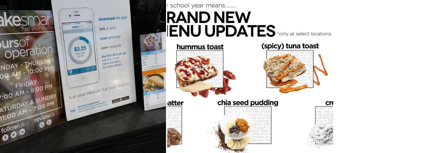 Shake Smart Menu