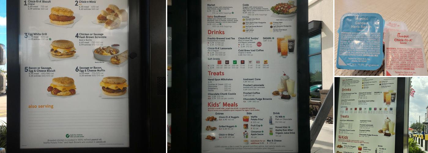 Chick-fil-A Menu