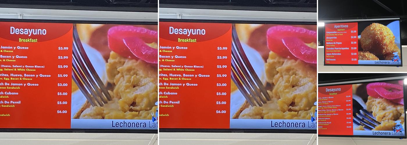 Lechonera Latina Menu