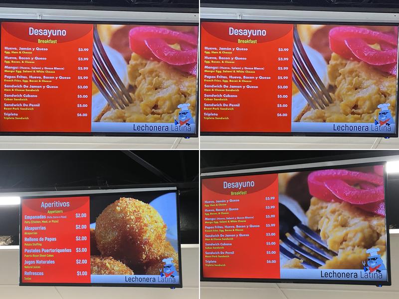 Lechonera Latina Menu