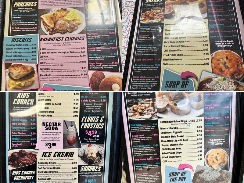 Lee’s Diner Menu