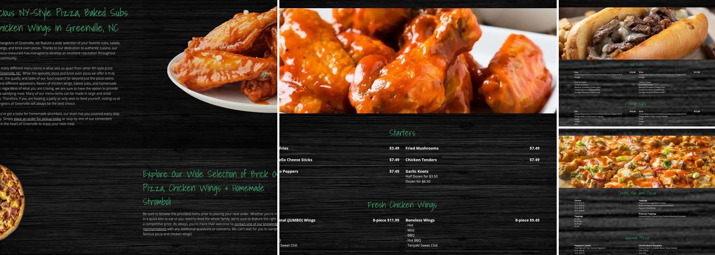 Michaelangelo's Pizza on Memorial Menu