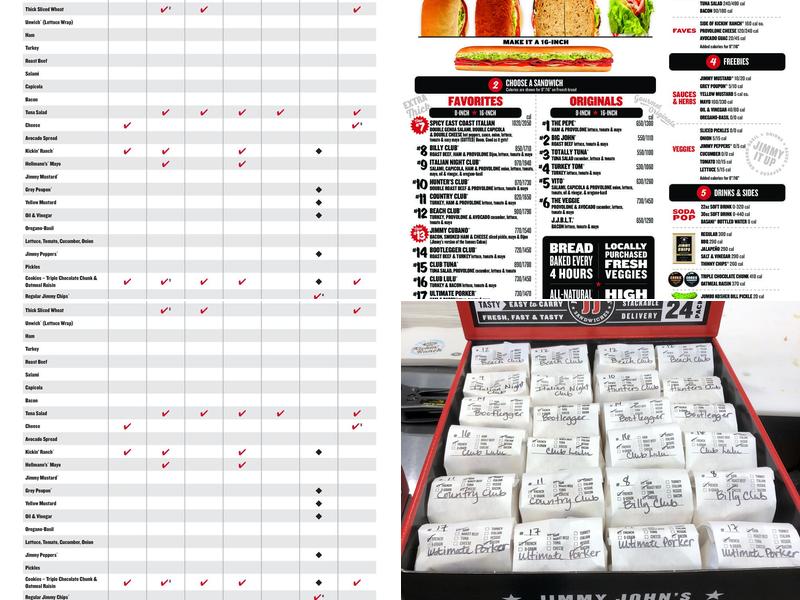 Jimmy John's Menu
