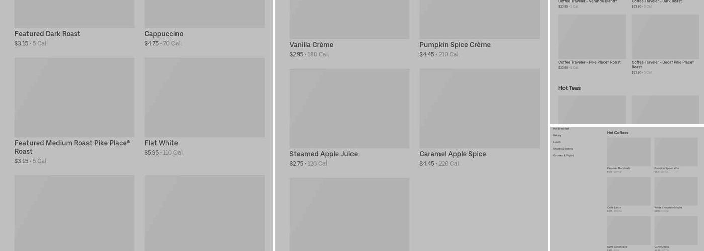 Starbucks Menu