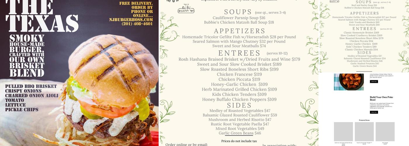Burger Boss Menu