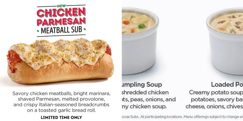 Firehouse Subs Menu