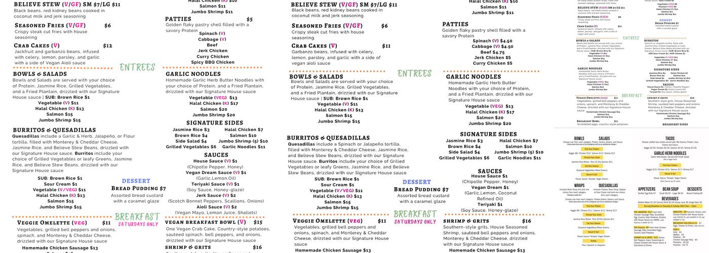 Grilled Fraiche (South Central) Menu