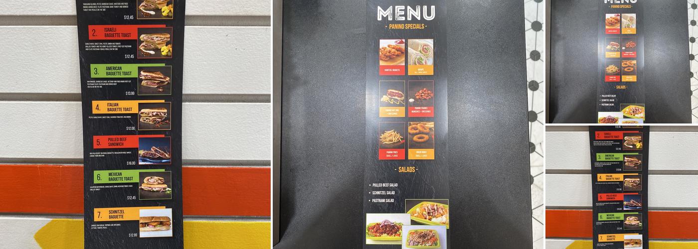 Panino Toasty Delicious Menu