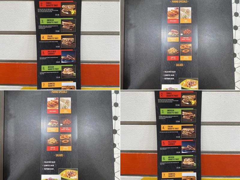 Panino Toasty Delicious Menu
