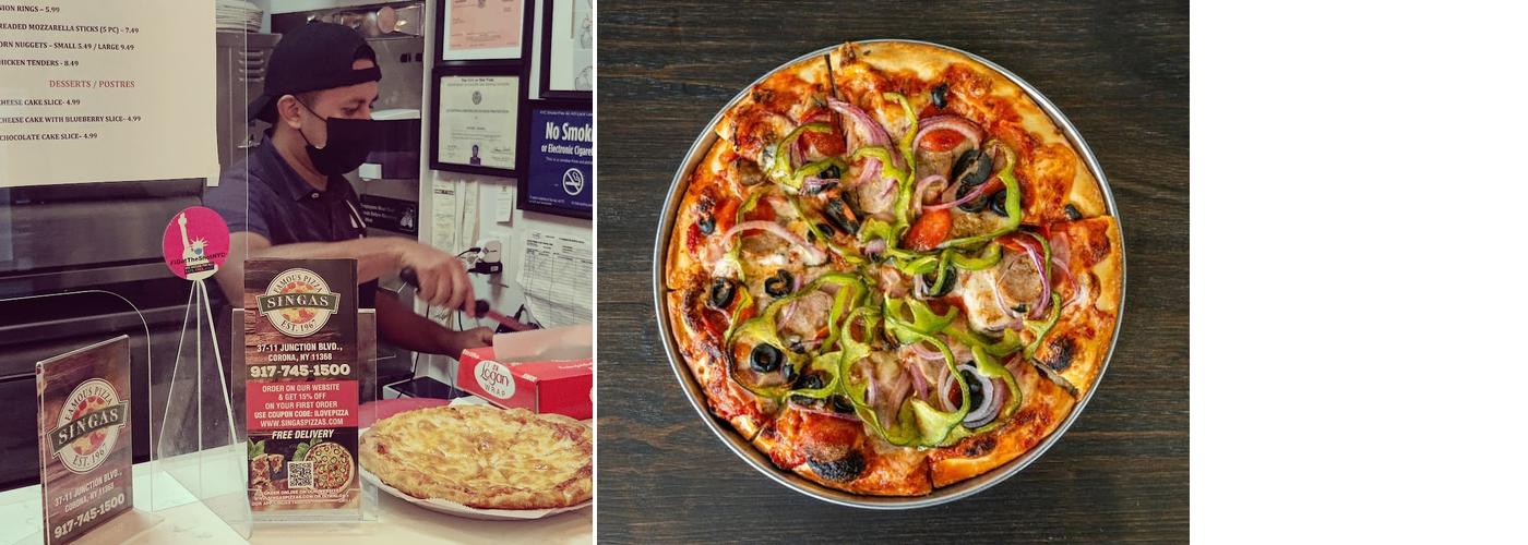 Singas Famous Pizza Menu