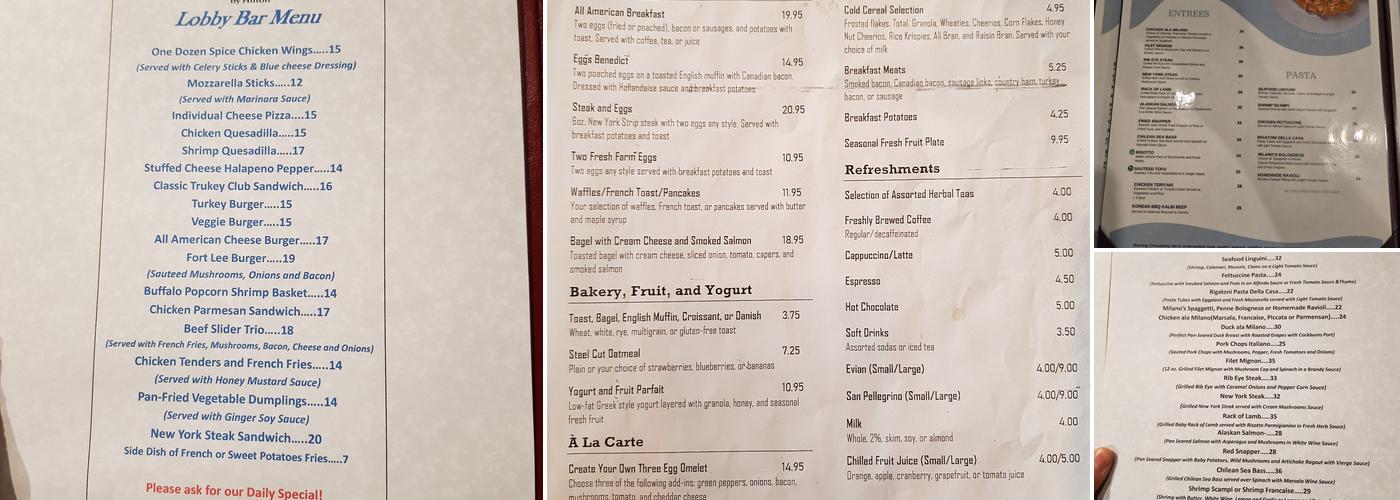 Caffe Milano Menu