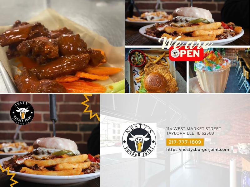 Nesty's Burger Joint 114 W Market St, Taylorville