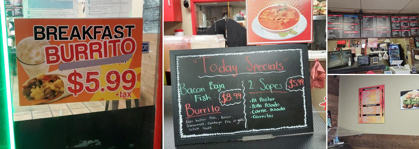 Toritos Mexican Grill Menu