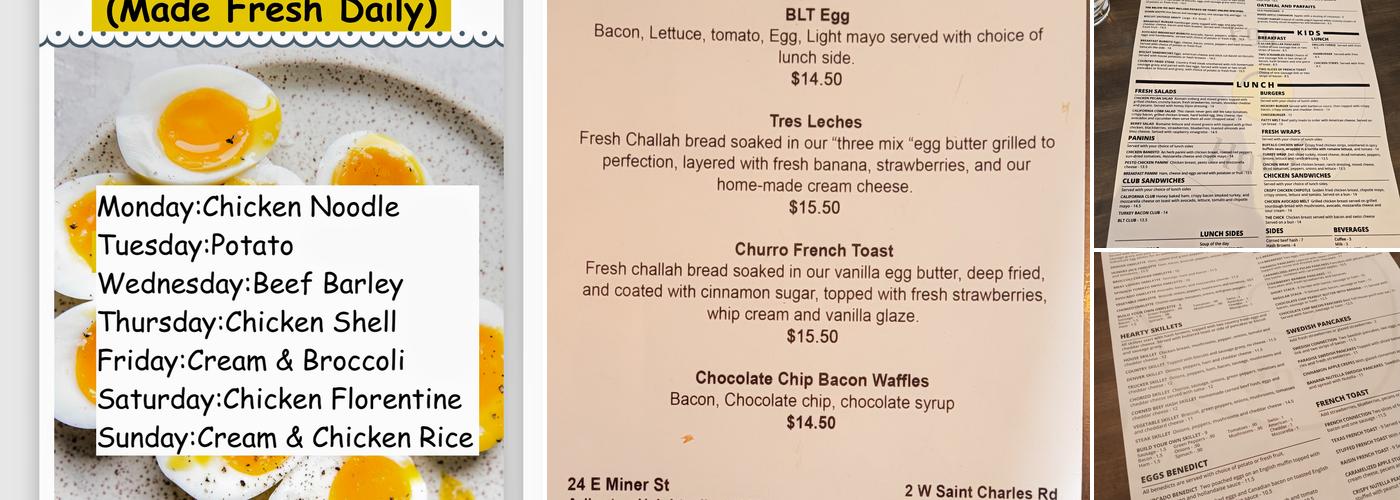 Egg House Menu