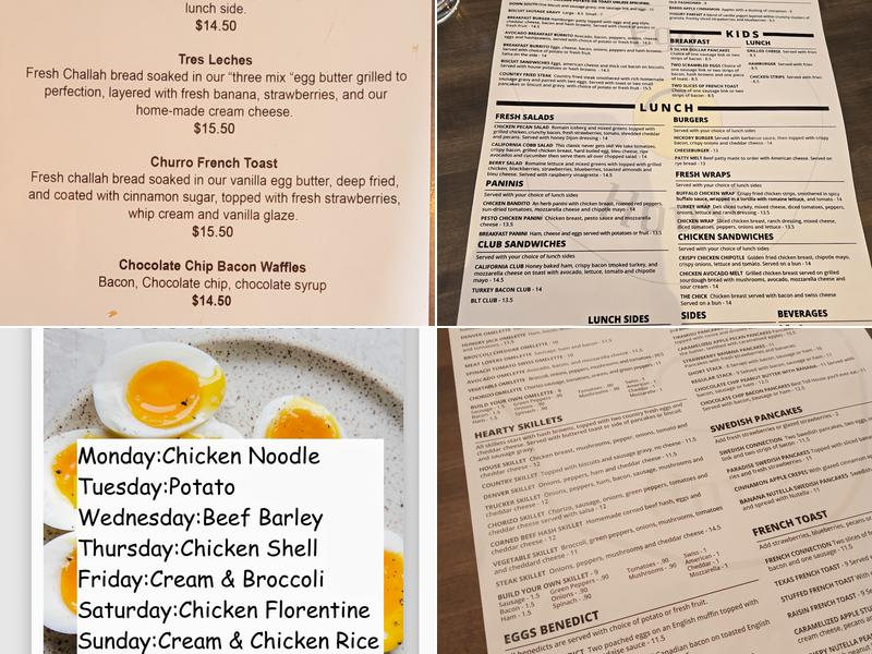 Egg House Menu