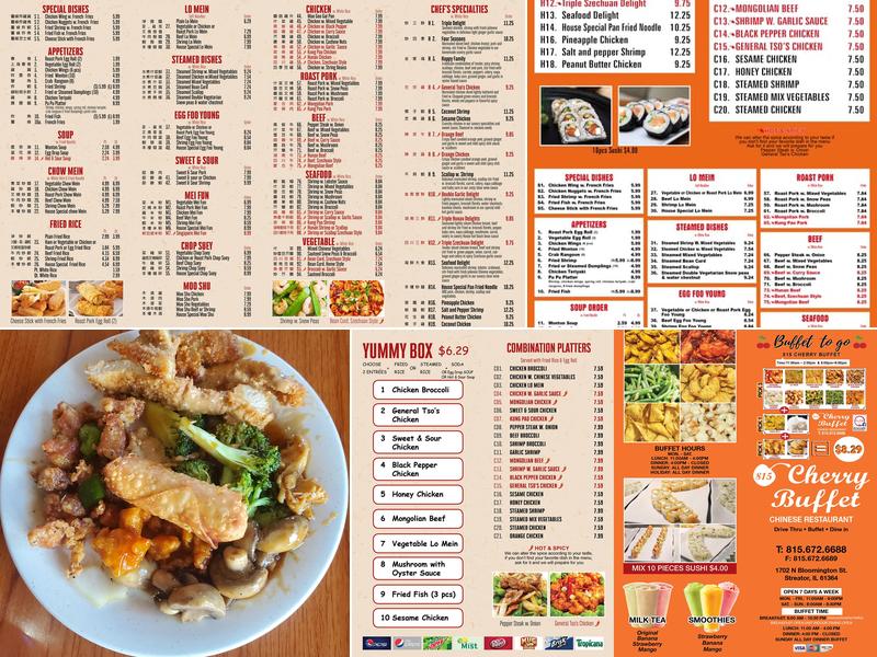 815 Cherry Buffet Menu