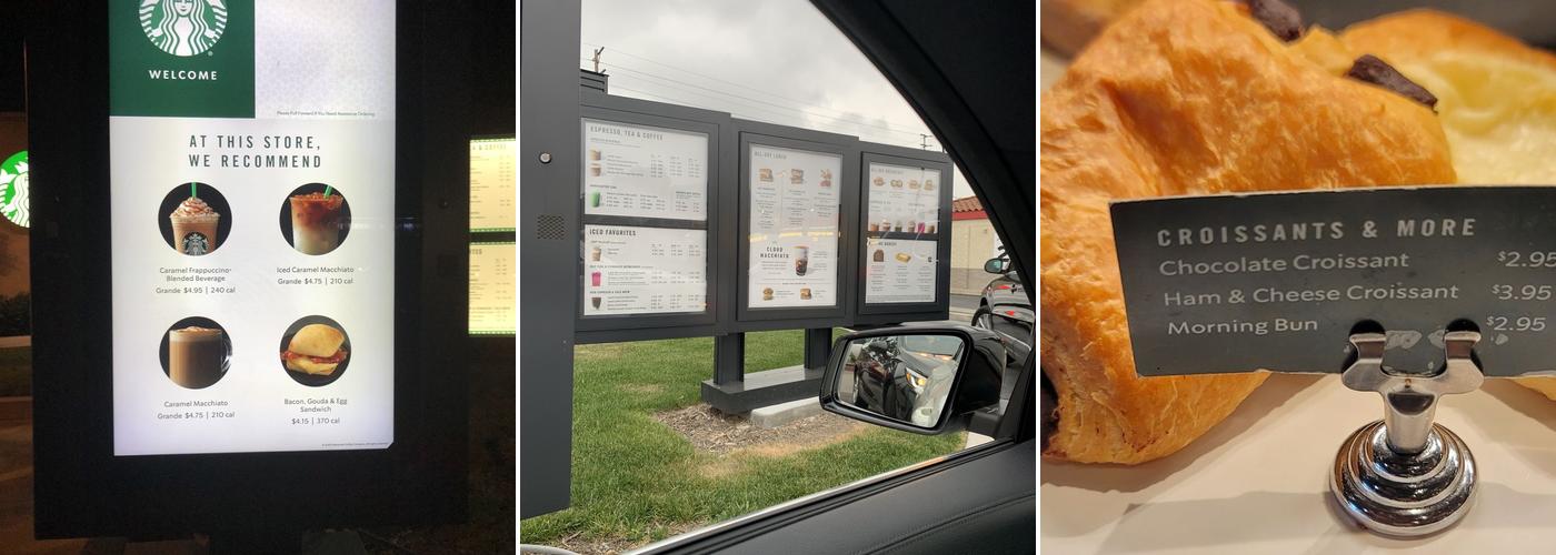 Starbucks Coffee Company Menu