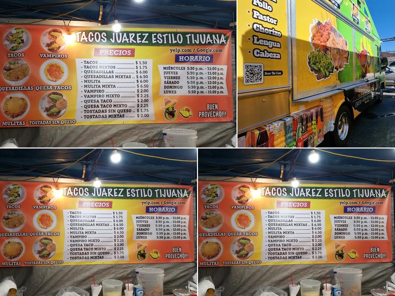 Tacos Juárez Estilo Tijuana Menu