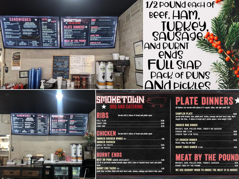 Smoketown BBQ and catering Menu