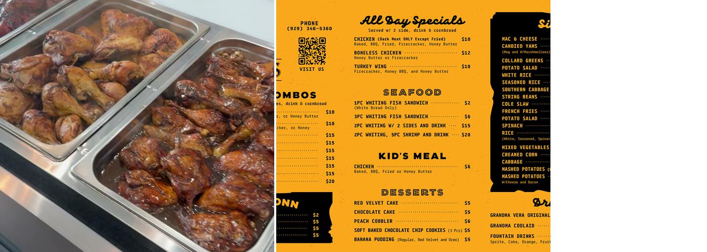 Vera's Menu
