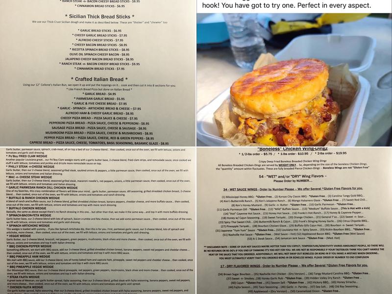 Ice House Pizzeria & Grille Menu