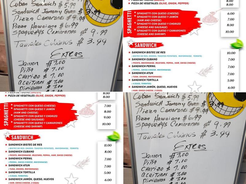 Dos Hermanos Havana (Pizza Cubana) Menu