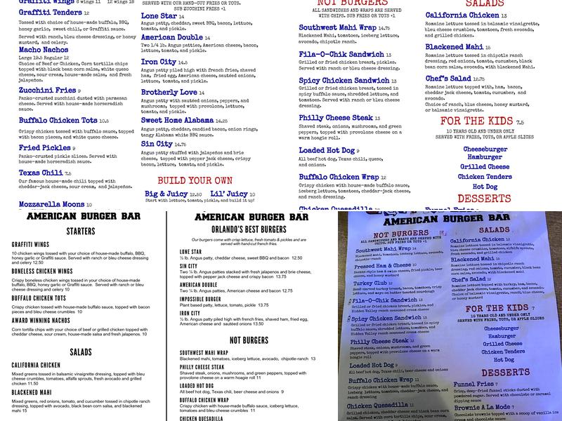 Graffiti Junktion Curry Ford Menu