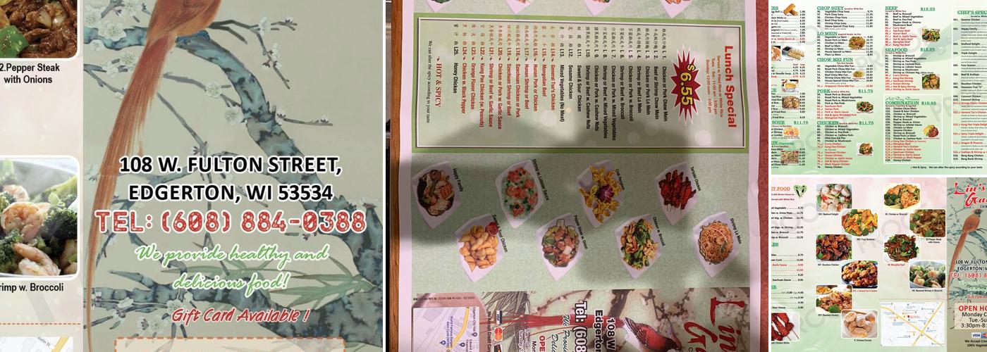 Lin's Garden Chinese Restaurant Menu